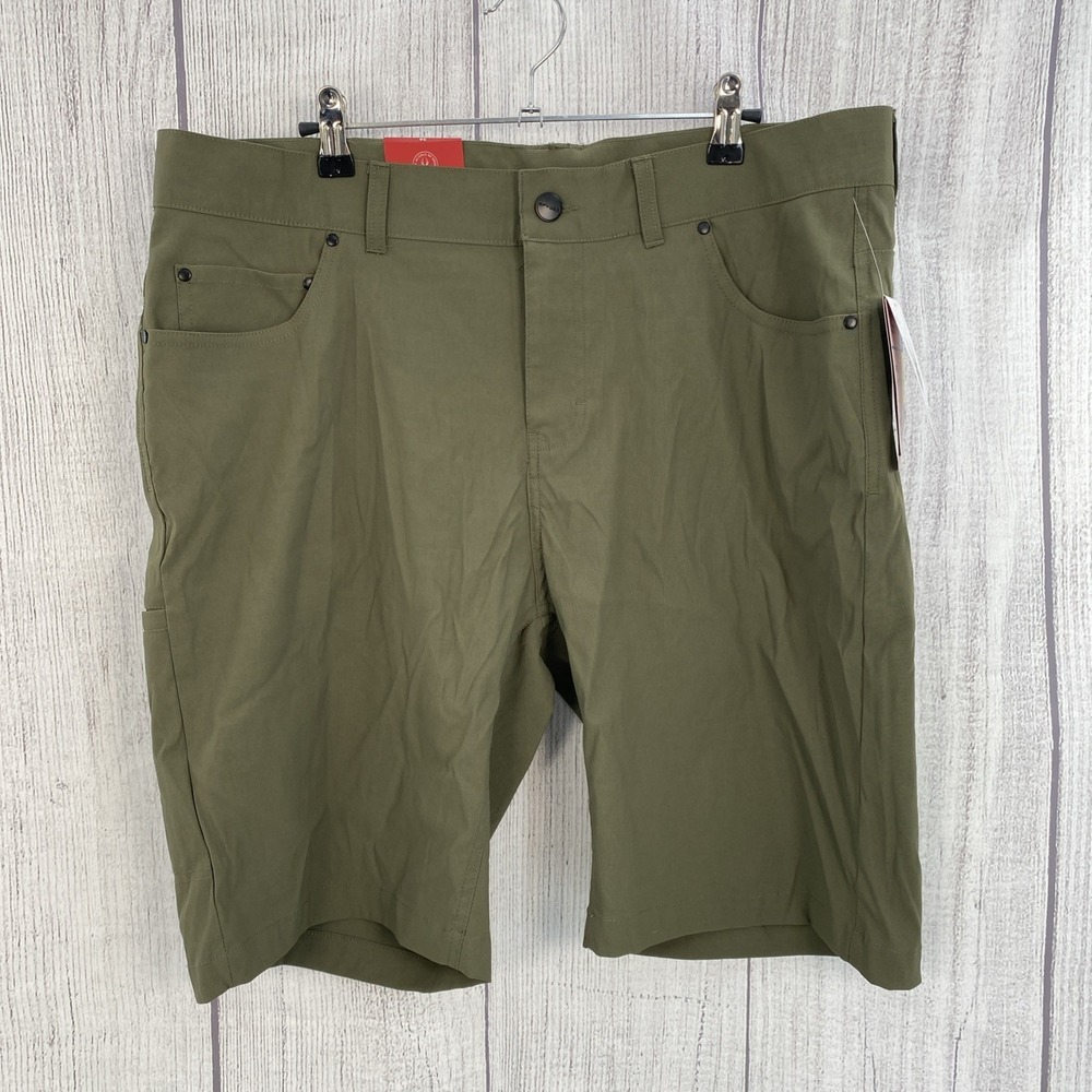 Spyder Hiking Shorts Mens 36 Olive Green Outdoor Lightweight Cargo Trail Stretch